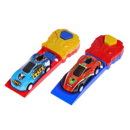 Game set "City", 24 metal machines with launch and playing field-6