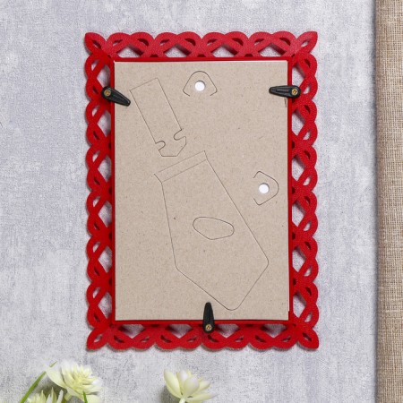 Photo frame plastic L-7 10x15 cm red (plastic screen)-3