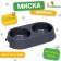 Double plastic bowl 29.5 x 16.5 x 5 cm, gray