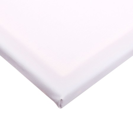 Canvas on the subframe, cotton 100%, 1.6 x 25 x 30 cm, acrylic soil, medium -grained, 380 g/m²-2