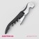 Corkscrew - opening universal share, 12 cm, black color