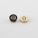 A set of buttons on the leg "Rose", d = 10 mm, 5 pcs, black/gold color