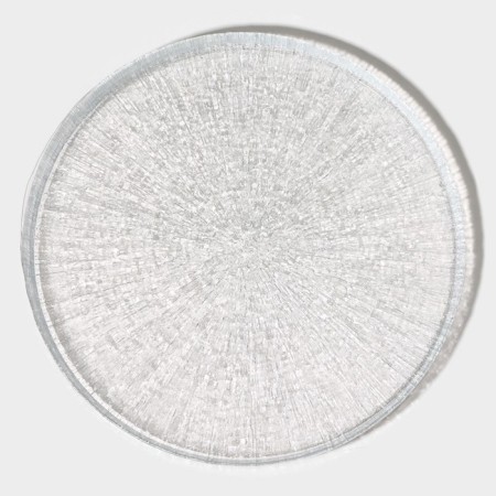 Glass plate dining with the side "Nuuk", d = 28 cm