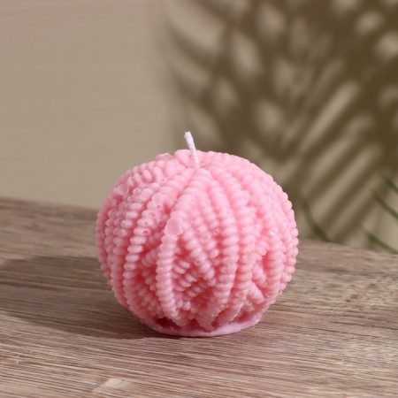 Candle "yarn" 5x5x6.5 cm, soy wax-2