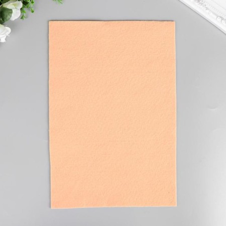Soft felt "peach" 1 mm (set of 10 sheets) A4 format format-1