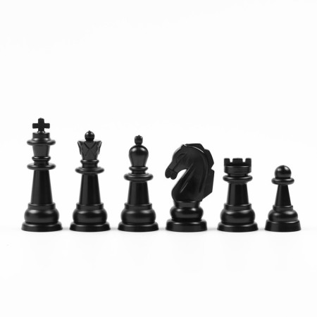 Board game 2 in 1: chess, checkers (King H-3.8 cm, D-1.5 cm)-4
