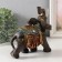 Polystone souvenir "Dark Elephant in Red Popone" MIX 16.5x8x17.5 cm