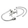 Kitchen mixer Zein Z25120101, flexible spout, crane boux brass 1/2 ", chrome