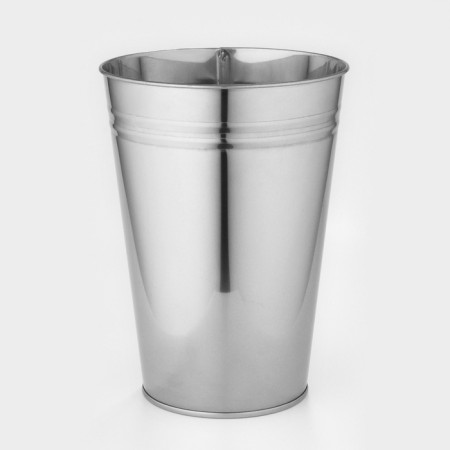Vazon without pens, 7 l, h = 29 cm, stainless steel, GOST