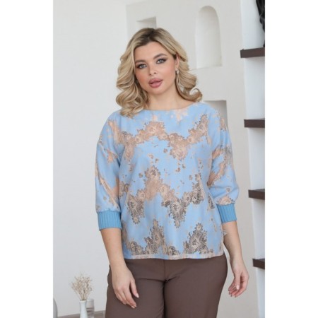 Female jumper, size 58, blue color-10