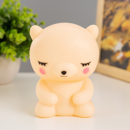 Night "Bear" LED from 3XLR44 batteries yellow 7x7x11.5 cm Risalux-2