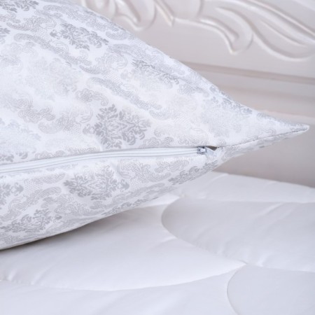 Pillowcase-pillowcase 70x70cm on zipper jacquard mini, tick 90g/m, 70% polyester, 30% cotton-2