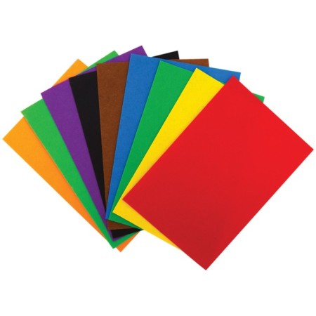 Fetr A4, 10 sheets, 10 colors of multi-bullets "Raccoon Adventures"-1