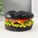 Piggy bank "Black Burger" height 7.5 cm, D-13 cm