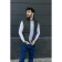 Male vest, size 48, khaki color