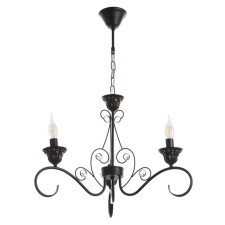 Azazel chandelier 3XE14 40W black and gold 57x57x39.5-98 cm Bayerlux