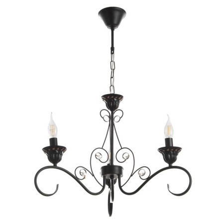 Azazel chandelier 3XE14 40W black and gold 57x57x39.5-98 cm Bayerlux