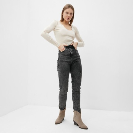 Women's jeans, gray color, size 29 (44/46)-1