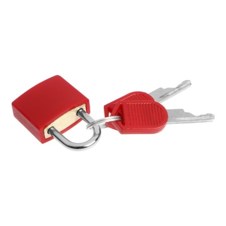 The castle of a hinged suitcase, small, red-2