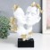 Souvenir Polystone Bust "couple - tenderness. Roy butterflies" White with gold 7x21.5x29 cm