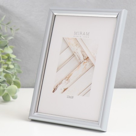 Photo frame Plastic "Mira" 13x18 cm, 421 silver (plastic screen)-2