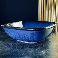 Lenardi Aquamarine salad bowl, porcelain, length 18 cm