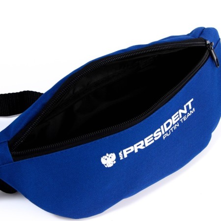 Bag on the belt "Putin Team", 32 x 8 x 15 cm, base, lightning department, blue-1