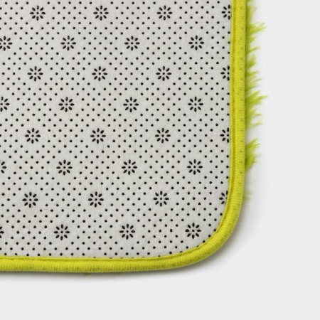 Fluffing shaft rug, 40 × 60 cm, green color-4
