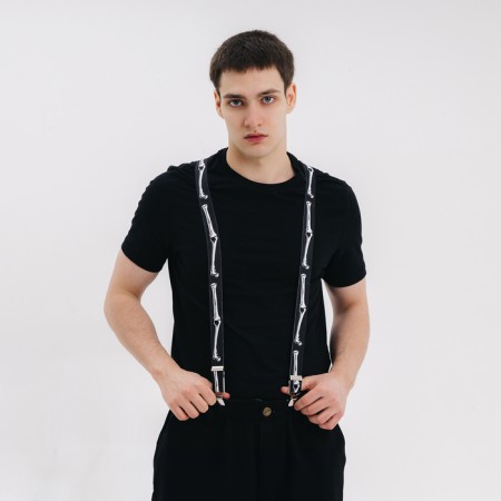 Carnival suspenders "Skeletshka"-5