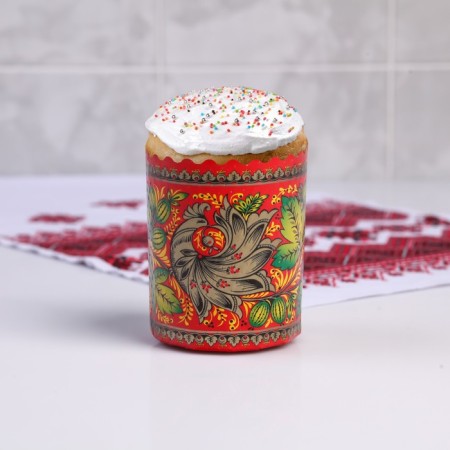 Paper form for cake "Khokhlom Mix" 70 x 85 mm