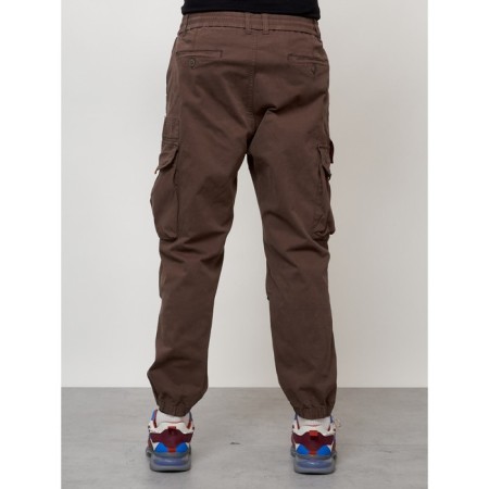 Cargo jeans men, size 46-48, brown color-7