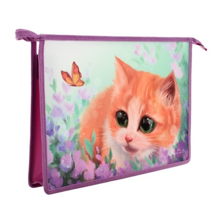 A4, 325 x 230 x 55 mm, zipper on the top, plastic, PM-A4-29 Calligrata Kitty, 325 x 230 x 55-1