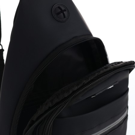 Ryukzak-Sling, 16*8*32, 2 lightning department, 1 n/k, black-6