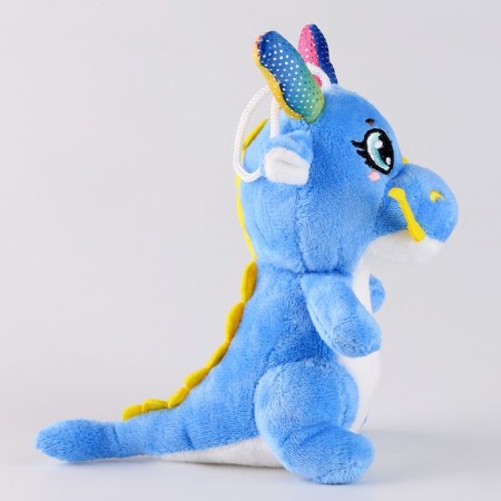 Soft toy "Blue Dragon", with antennae, 10 cm-2