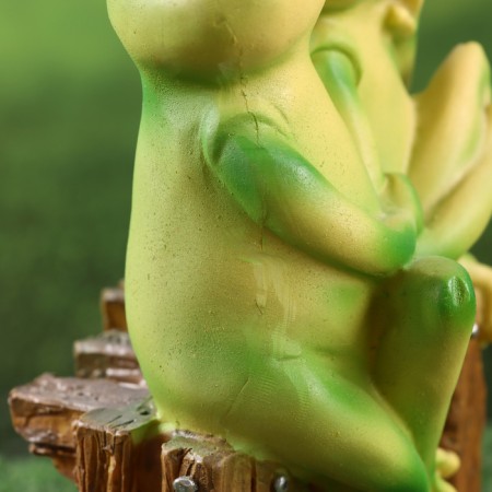 Garden figure "Frog girlfriend" 10x13x22cm-6