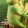 Garden figure "Frog girlfriend" 10x13x22cm
