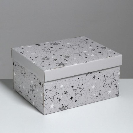 Gift folding box, packaging, “starry joys”, 31.2 x 25.6 x 16.1 cm-2