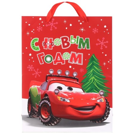 New Year. Gift package, 31x40x11 cm, packaging, cars-3