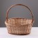 Basket "New", bottom: 34 × 24 cm, top: 43 × 37 cm, h = 14/19/41 cm, manual weaving, veneer, lobe