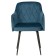 Kyoto chair, velor tenerife ocean / Black metal