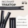 Lightning "Tractor", No. 8, detachable, automatic lock, 60 cm, black/white color