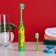 Children's electric toothbrush Luazon LP-008, vibrator, 31000 dv/min, 2 nozzles, 1haa, green.