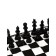 Chess 22 x 22 cm, King H-4.4 cm, d-1.8 cm, plastic figures