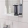 A dispenser for antiseptic/liquid soap, sensory, batteries, 400 ml, black color