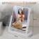 Mirror with storage stand, bilateral, mirror surface 13.5 × 17 cm, color mix