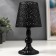 Summary Metal for 1 candle "Llagur with flowers" black 23x11x11 cm