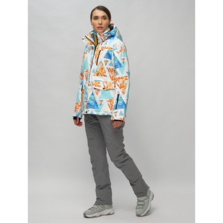 Ski suit female, size 42, blue color-1