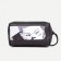 Cosmetic bag with a lightning, with a pen, black color