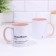 Named mug, sublimation "Witmash", pink bottom