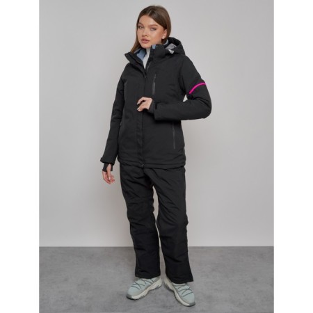 Ski costume Women Winter, size 46, black color-1